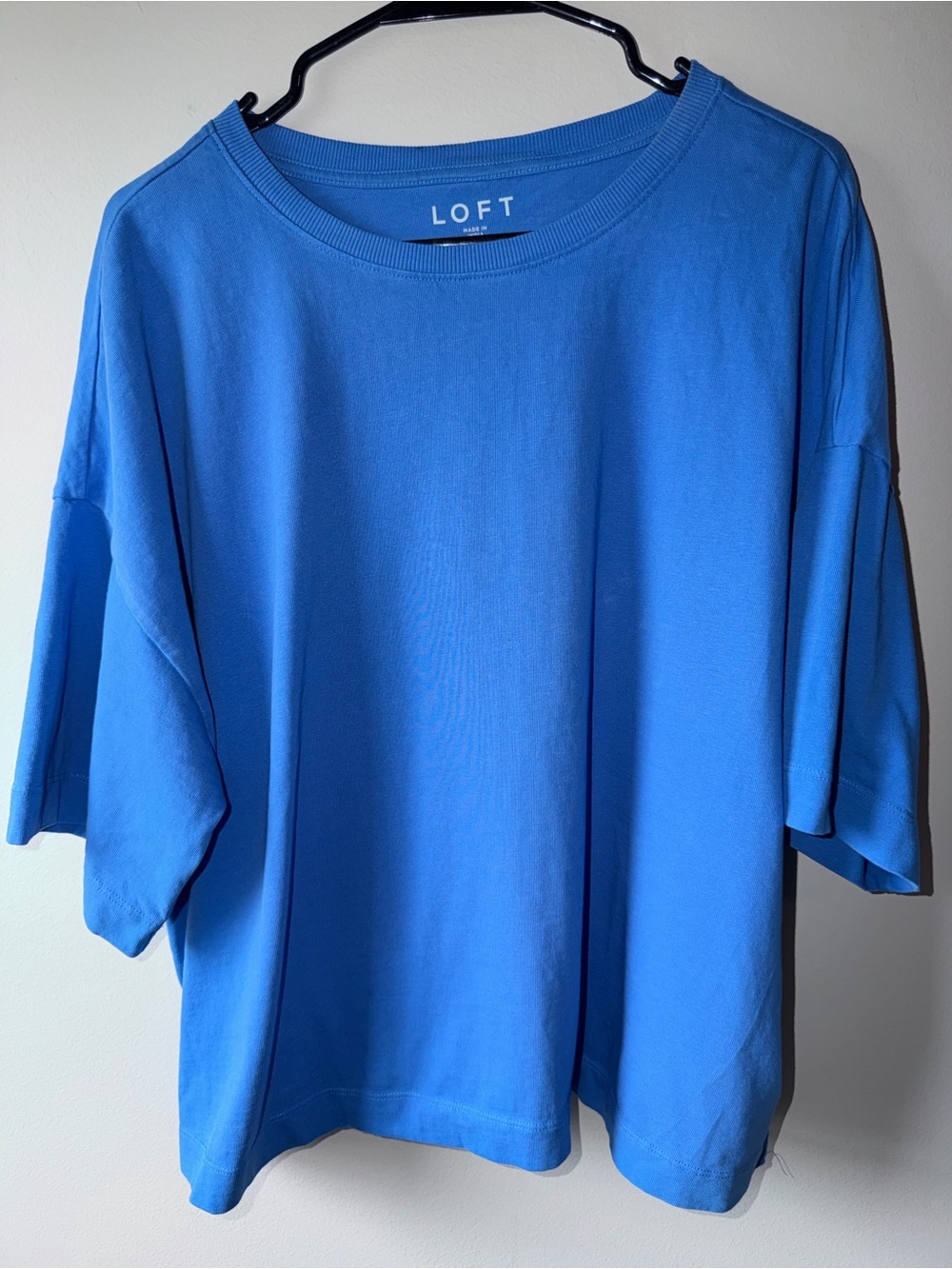 LOFT Blue Relaxed Short Sleeve Tee
